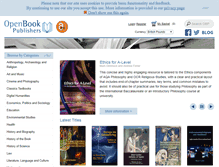 Tablet Screenshot of openbookpublishers.com